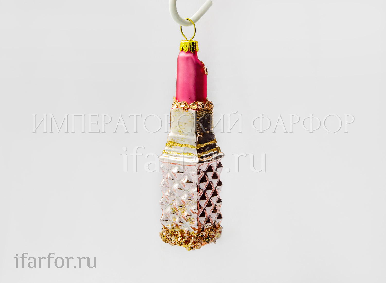 Елочная игрушка «Губная помада»