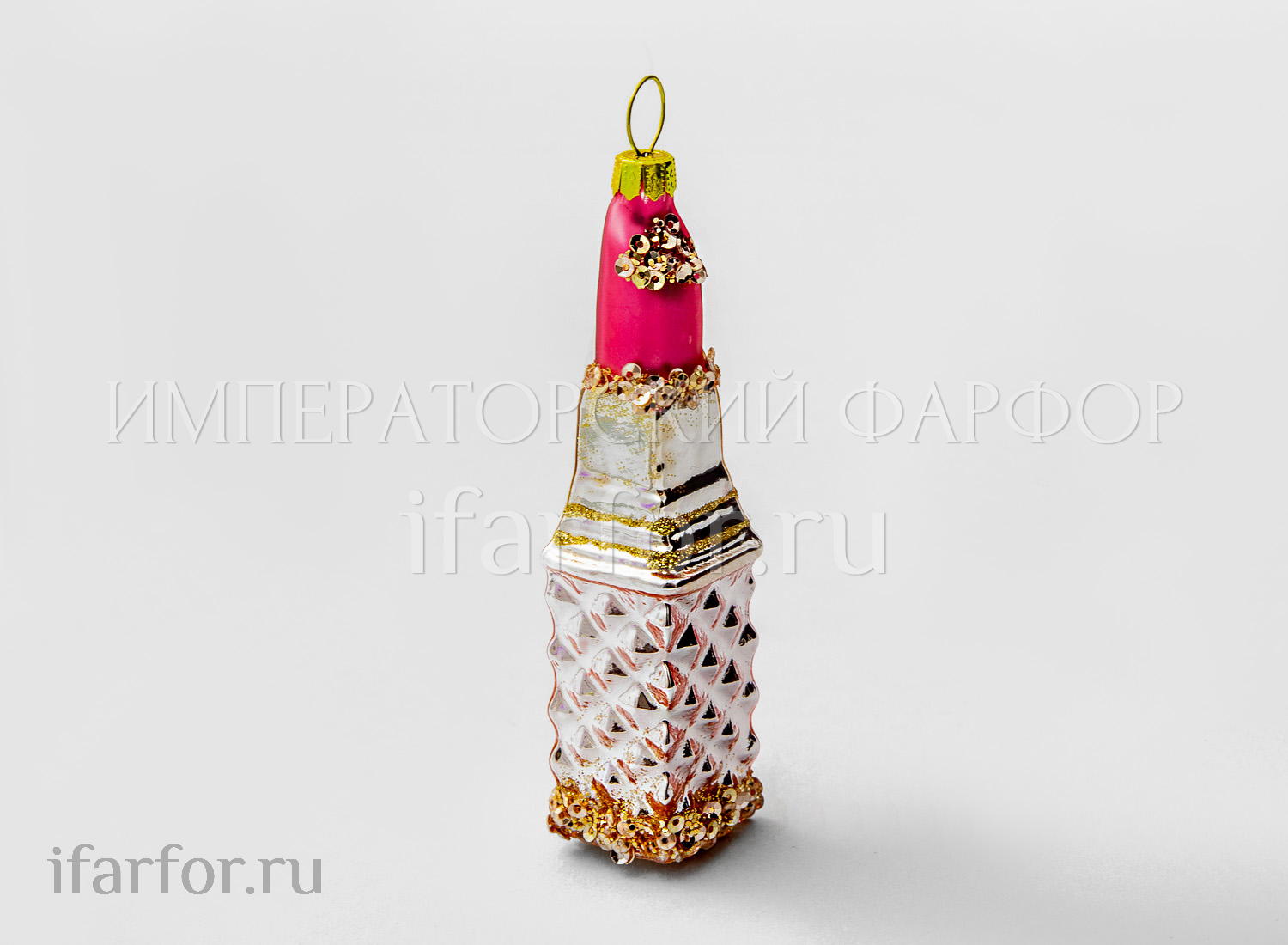 Елочная игрушка «Губная помада»