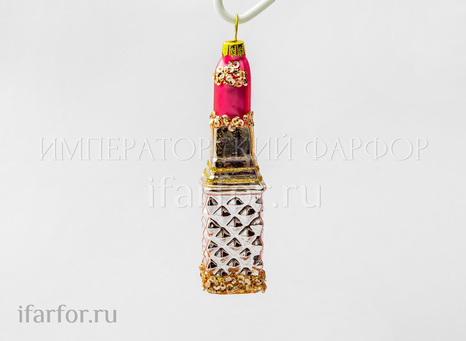 Елочная игрушка «Губная помада»