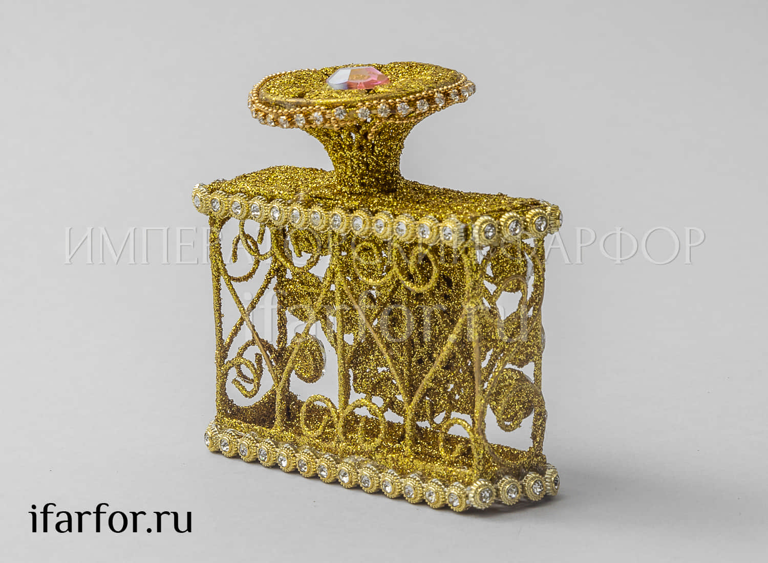 Елочная игрушка «Флакон для духов»