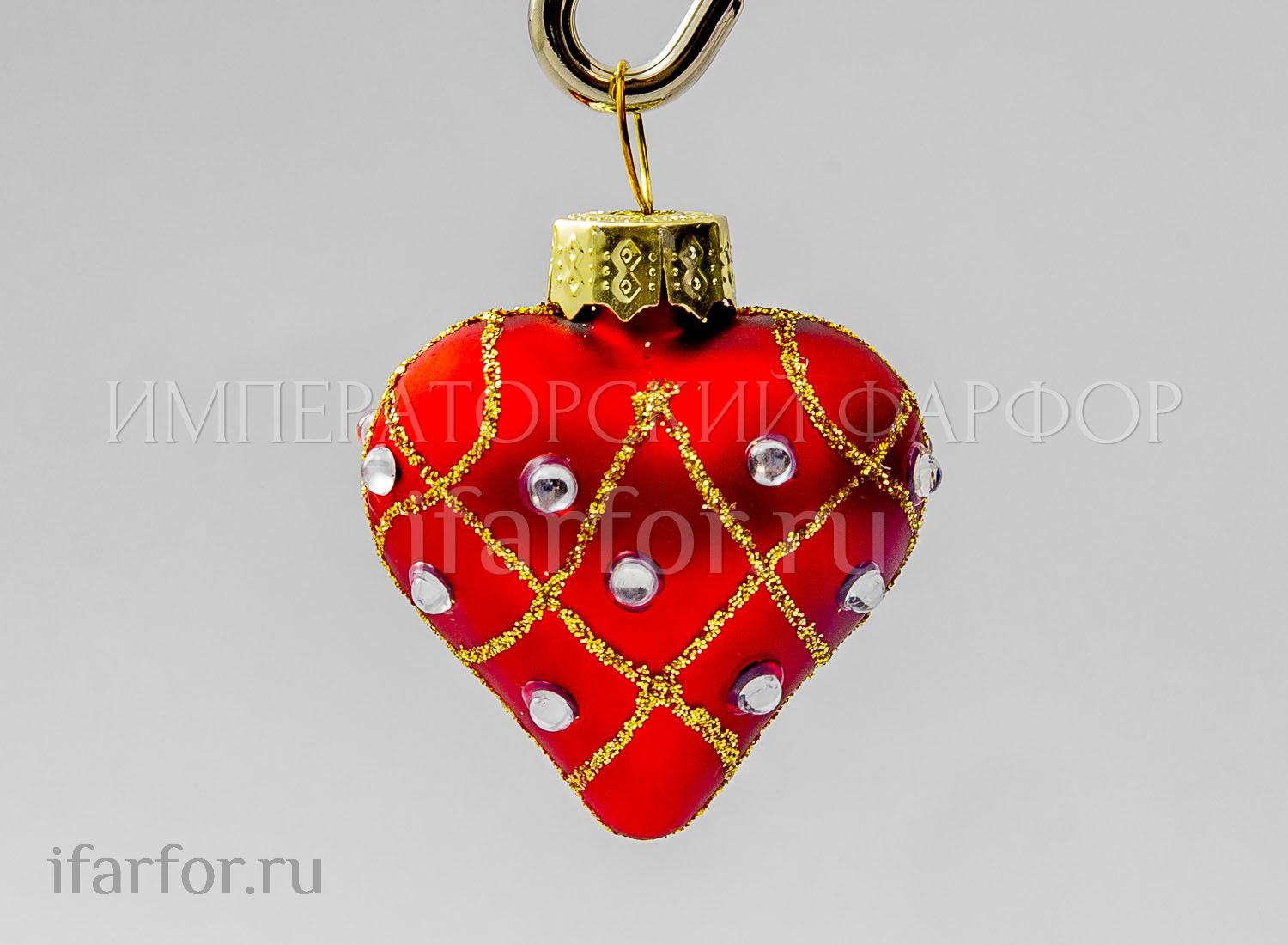 Елочная игрушка «Сердечко»