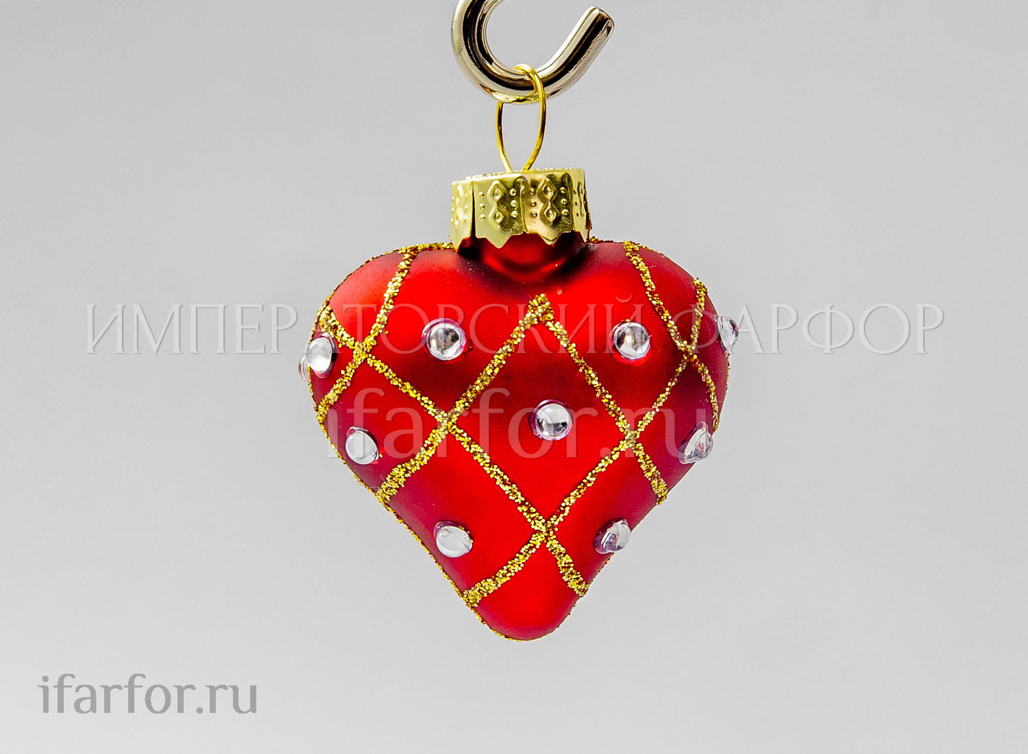 Елочная игрушка «Сердечко»