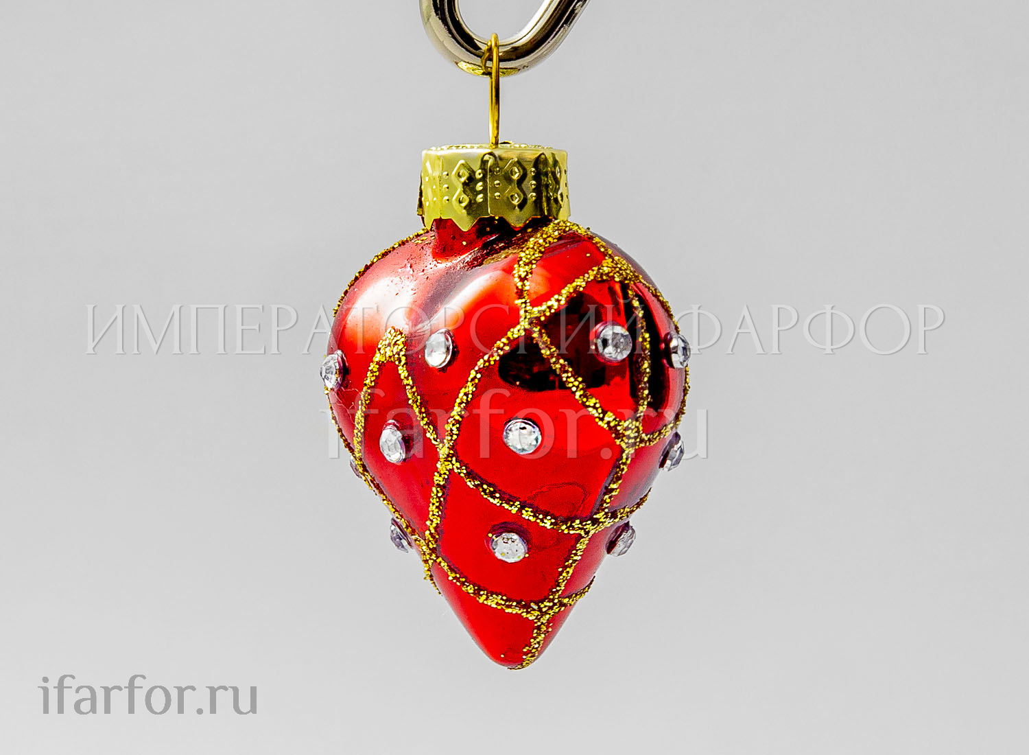 Елочная игрушка «Сердечко»