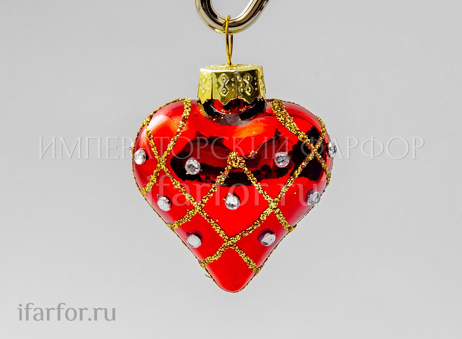 Елочная игрушка «Сердечко»