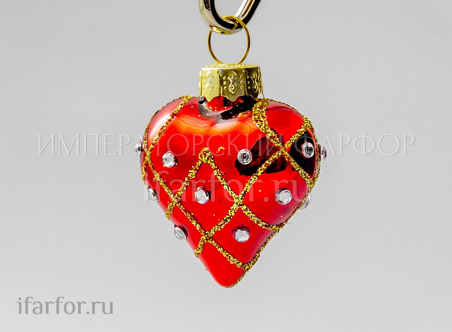 Елочная игрушка «Сердечко»