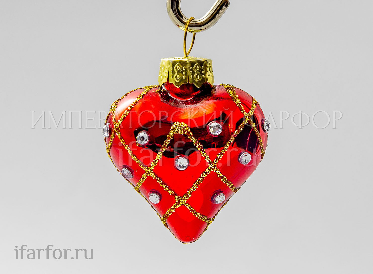 Елочная игрушка «Сердечко»