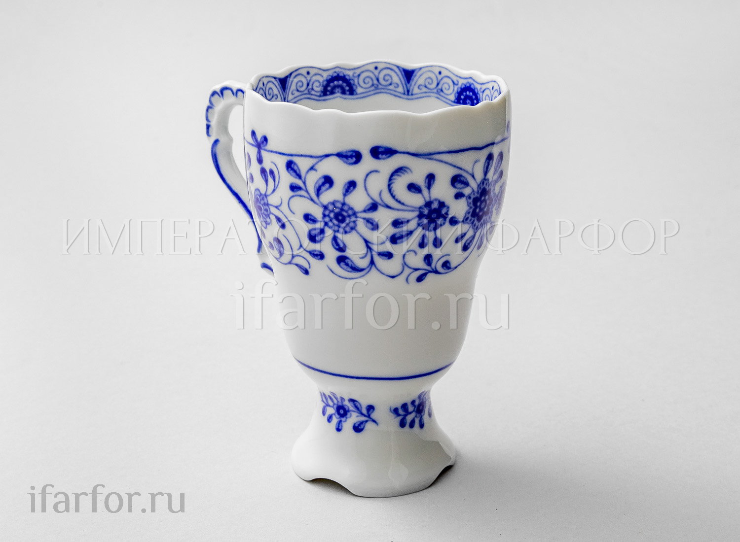 Бокал на ножке «Alte Ranke blau»