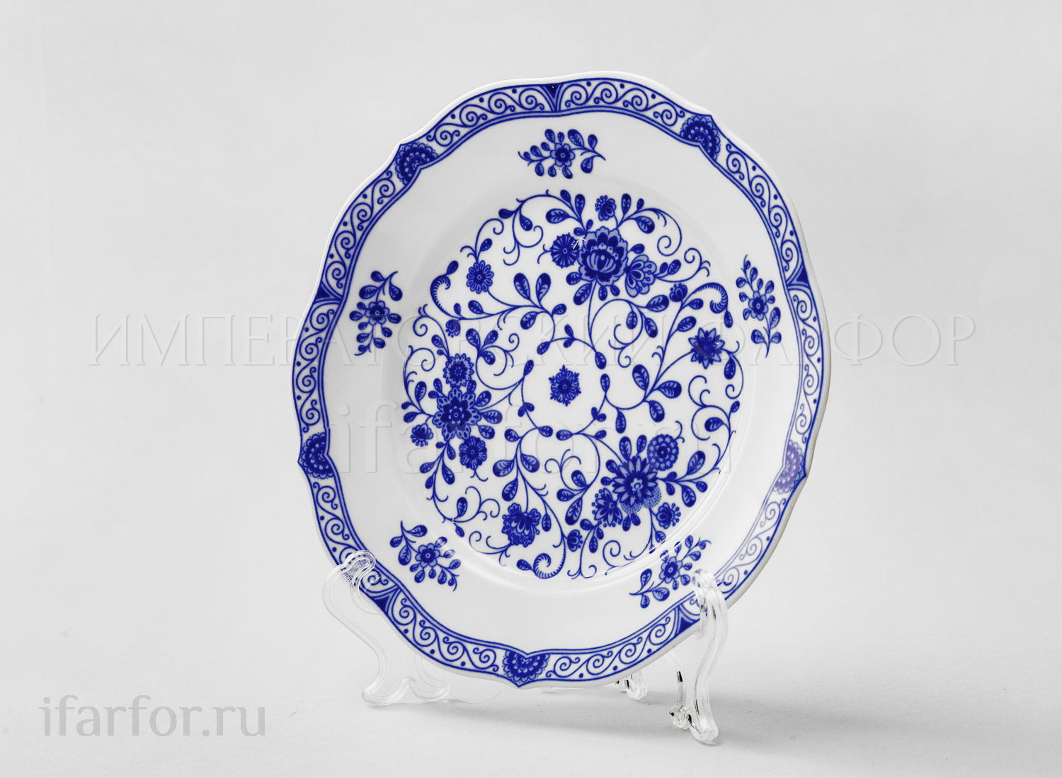Тарелка «Alte Ranke blau»