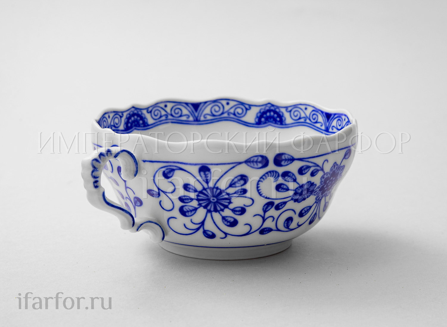 Чашка чайная «Alte Ranke blau»