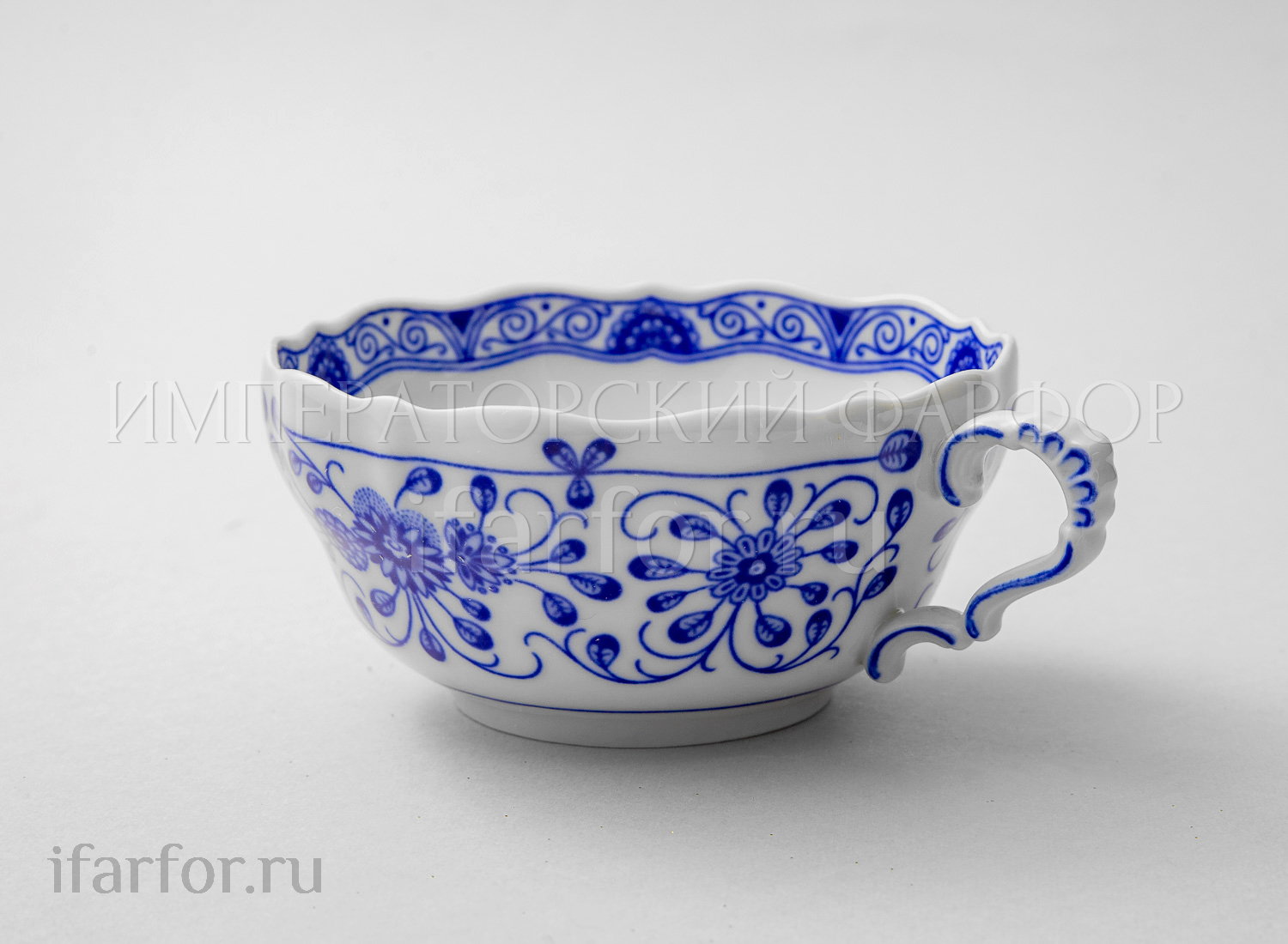 Чашка чайная «Alte Ranke blau»