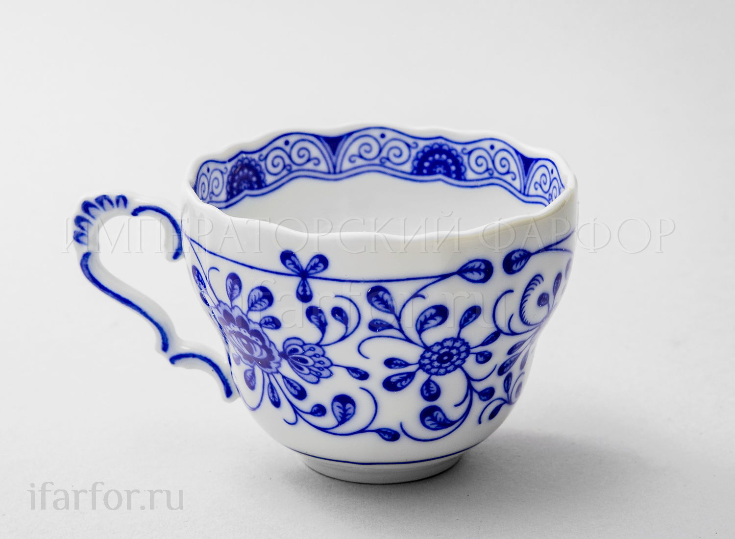 Чашка чайная «Alte Ranke blau»