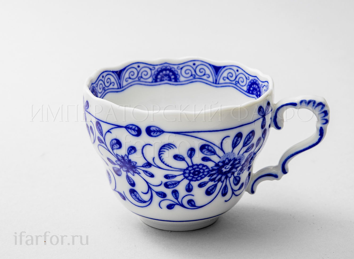 Чашка чайная «Alte Ranke blau»