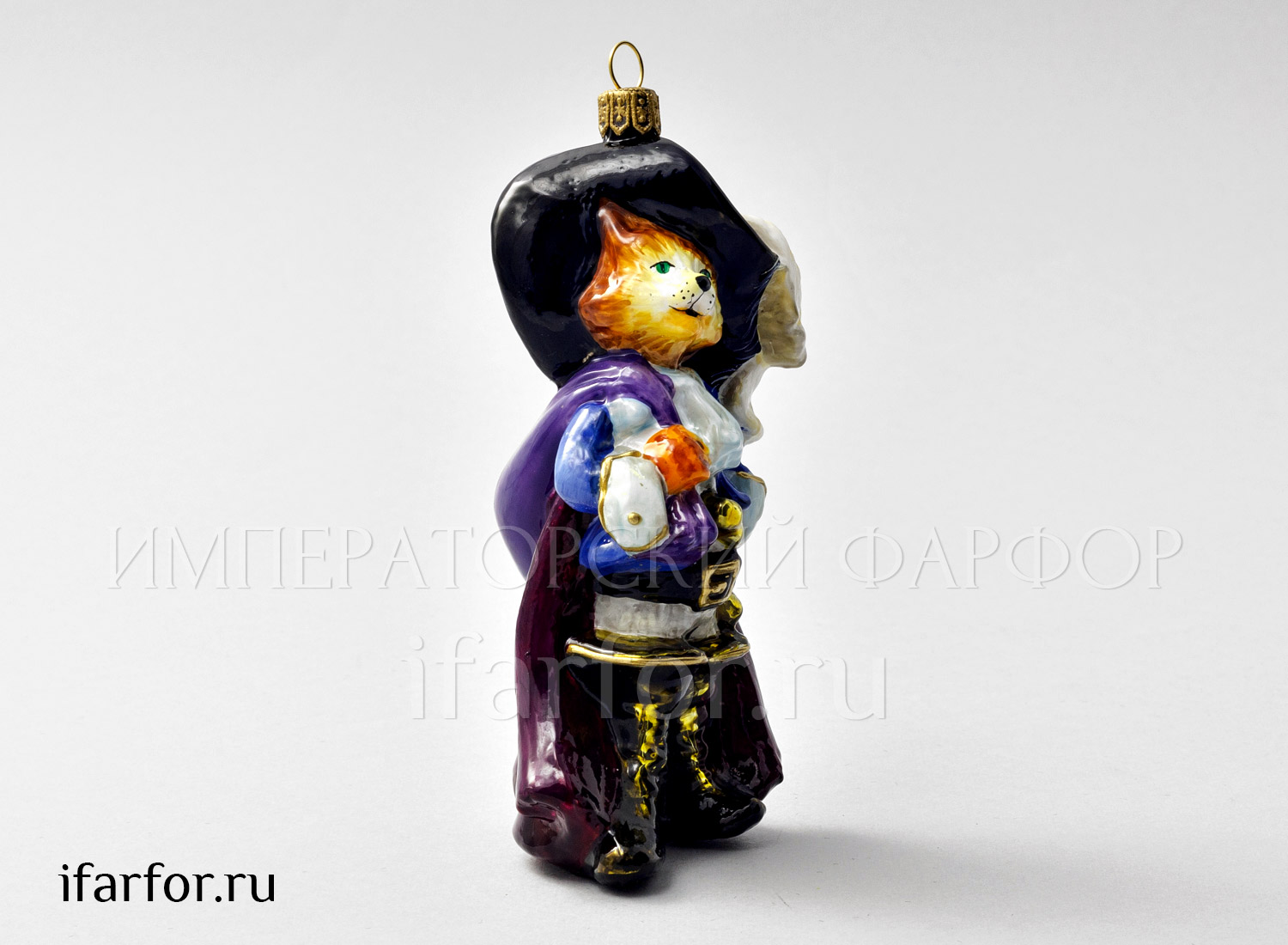 Елочная игрушка «Кот в сапогах»