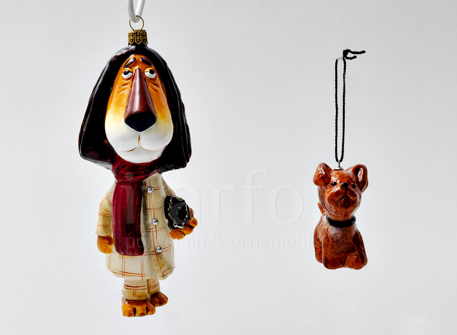 Набор елочных игрушек в подарочной коробке «Лев Чандр и Тобик»