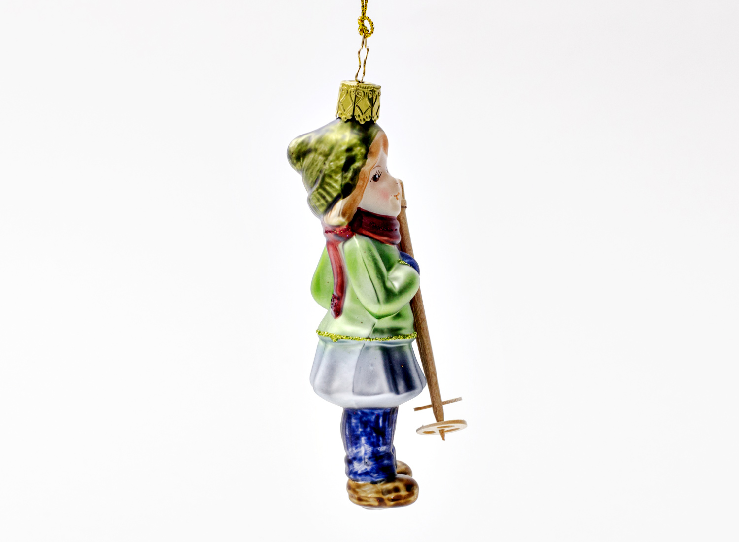 Елочная игрушка «Невинные сердца. Девочка с лыжными палками»
