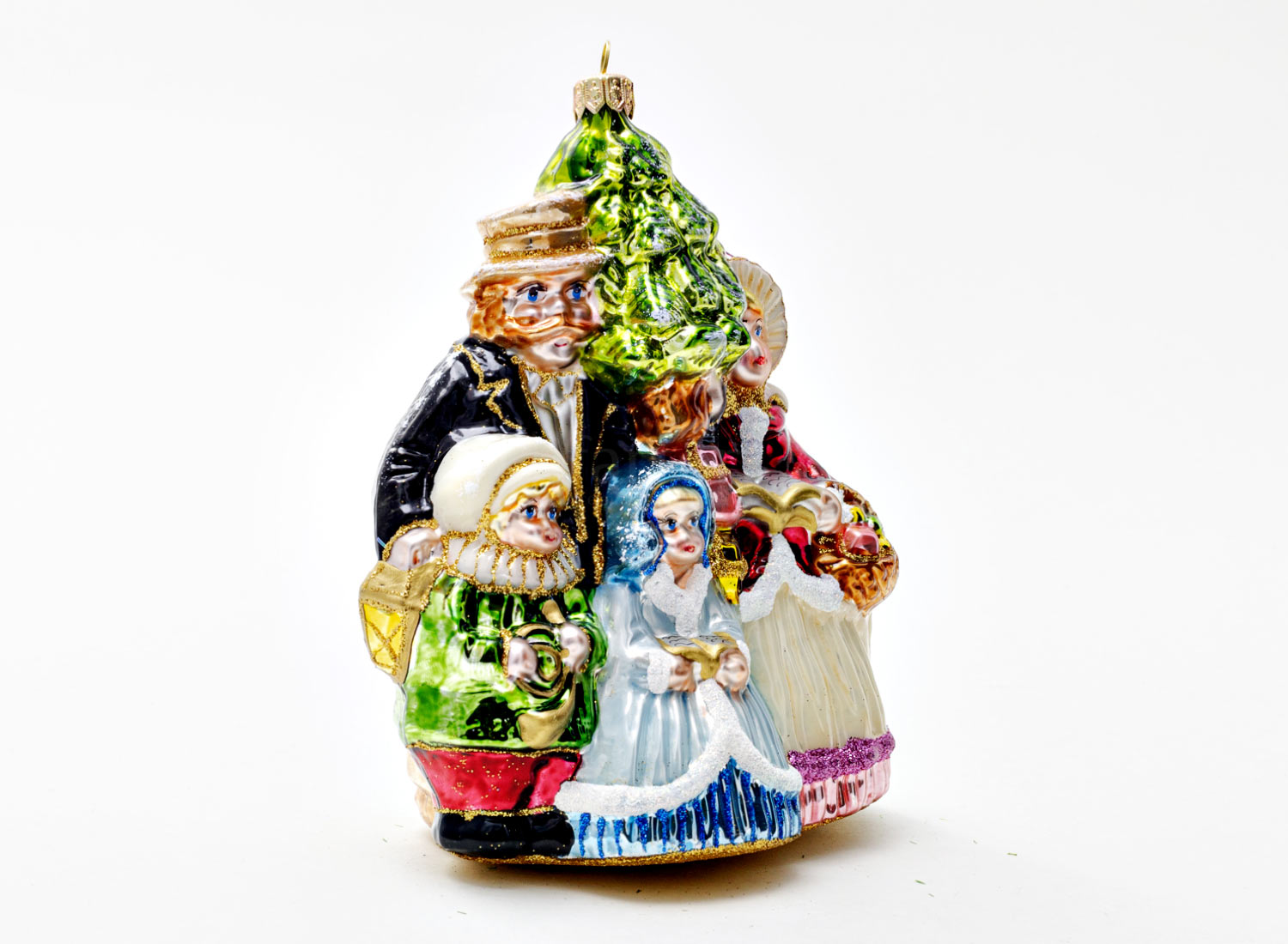 Елочная игрушка «Викторианская семья с елкой»