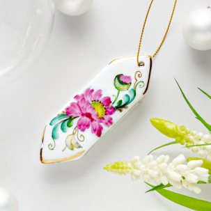 Елочная игрушка Конфета 5 Гжель краски золото