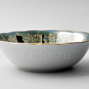 Салатник Охота Зеленая STERNE PORCELAN