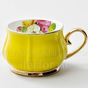 Чашка без блюдца Тюльпан Желтый 1/2 Тюльпан Royal Classics