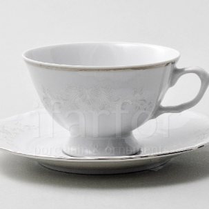 Чашка с блюдцем чайная Свадебный узор 1/2 Repast