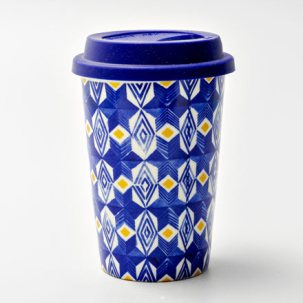 Термокружка Ромбы синие 1/2 Royal Classics