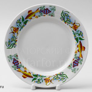 Тарелка мелкая Аквариум