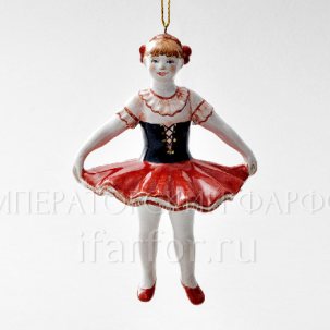 Елочная игрушка Юная балерина Юная балерина (красный)