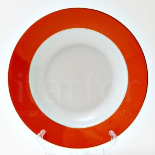 Тарелка глубокая Алиса красный 4