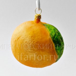 Елочная игрушка Ягоды и фрукты. Апельсин