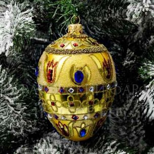 Елочная игрушка Яйцо Фаберже Клеопатра