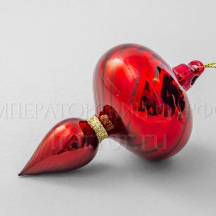 Елочная игрушка Веретено Красное