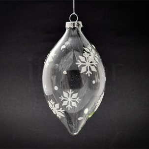 Елочная игрушка Конус Снежинки