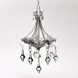 Елочная игрушка Люстра хрустальная