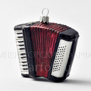 Елочная игрушка Музыкальные инструменты. Аккордеон