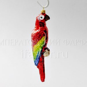 Елочная игрушка в подарочной коробке Попугай