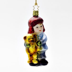 Елочная игрушка Невинные сердца. Мальчик с мишкой