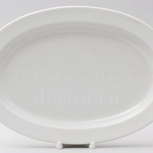 Блюдо овальное 350 Молодежная Белый н/к