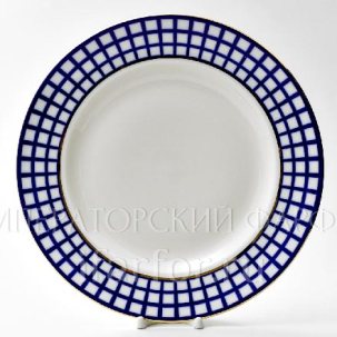 Блюдо круглое Кобальтовая клетка Молодежная