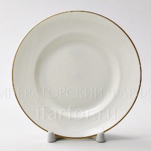 Тарелка мелкая Золотая лента