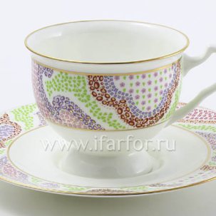 Чашка с блюдцем чайная Мариенталь розовый 1/2 Айседора