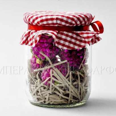 Елочная игрушка «Малина в банке (6 шт.)»
