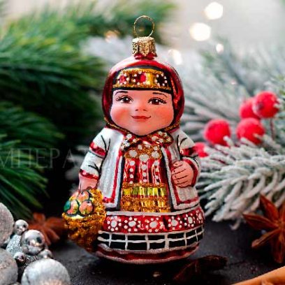 Елочная игрушка «Девочка Осень»