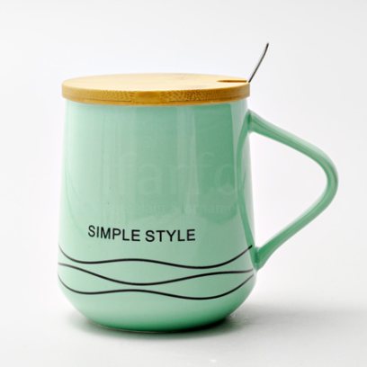 Кружка с крышкой и ложкой «SIMPLE STYLE»