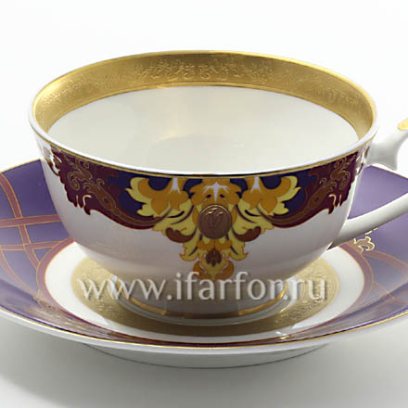 Чашка с блюдцем чайная «Барокко оригинальный» 1/2