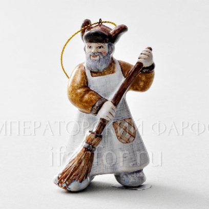 Елочная игрушка «Дворник»