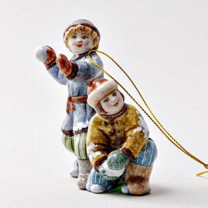 Елочная игрушка «Снежки»