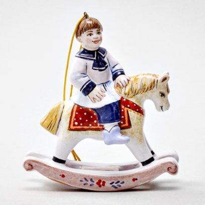 Елочная игрушка «Мальчик на лошадке»