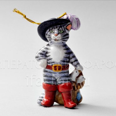 Елочная игрушка «Кот в сапогах»