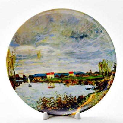 Декоративная тарелка «The Seine at Argenteuil Sun»