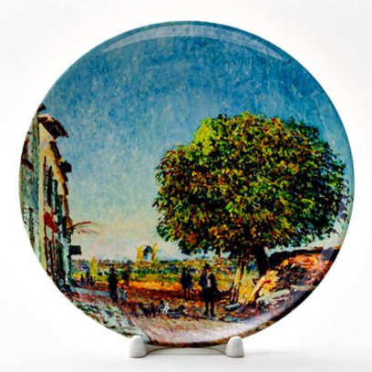 Декоративная тарелка «The Chestnut Tree at Saint-Mammes, 1880»